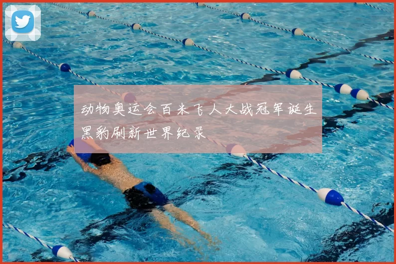 动物奥运会百米飞人大战冠军诞生黑豹刷新世界纪录